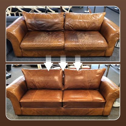 【Lærpleiekrem】👜✨ Reparerer og gjenoppretter fargen på lær i biler, sofaer, sko og mer. 🔧👢