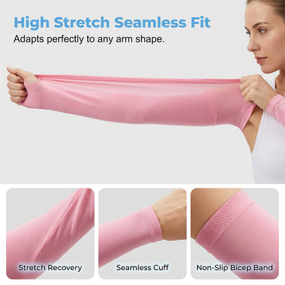 ❄️Sommertilbud: Kjøp 1, få 1 gratis!☀️ Unisex armbeskyttere med UV-beskyttelse og kjøleeffekt🧊
