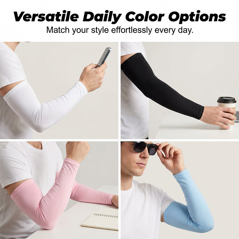 ❄️Sommertilbud: Kjøp 1, få 1 gratis!☀️ Unisex armbeskyttere med UV-beskyttelse og kjøleeffekt🧊