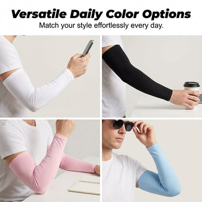 ❄️Sommertilbud: Kjøp 1, få 1 gratis!☀️ Unisex armbeskyttere med UV-beskyttelse og kjøleeffekt🧊