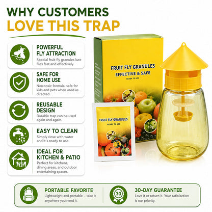 🔥Amazing Discount! 🕸️Get rid of annoying mosquitoes and fruit flies! Indoor and Outdoor Hanging Fly Trap