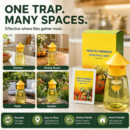 🔥Amazing Discount! 🕸️Get rid of annoying mosquitoes and fruit flies! Indoor and Outdoor Hanging Fly Trap