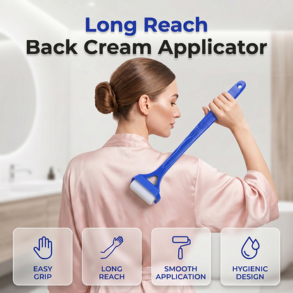 🔥Heit salg 50 % RABATT🔥 Slutt å vri deg som en kringle! Applikatorrulle med lang rekkevidde – Lotion og solkrem, Solo ✨