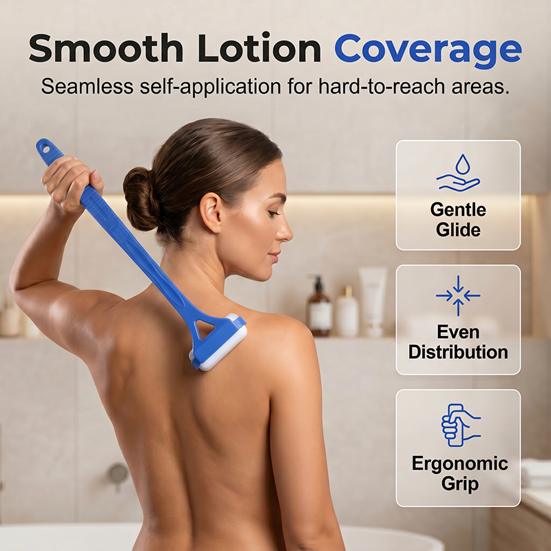 🔥Heit salg 50 % RABATT🔥 Slutt å vri deg som en kringle! Applikatorrulle med lang rekkevidde – Lotion og solkrem, Solo ✨