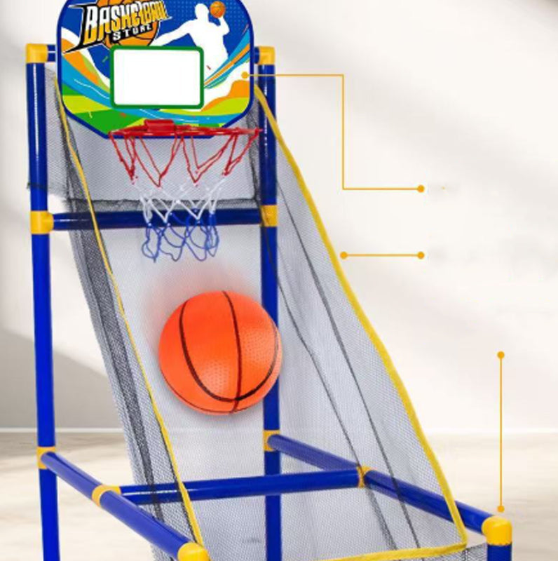 ⏰48 % RABATT NÅ!⛹️Rask levering 🚚💨Innendørs basketball-arkadespill for barn med 4 baller🏀