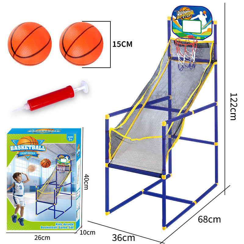 ⏰48 % RABATT NÅ!⛹️Rask levering 🚚💨Innendørs basketball-arkadespill for barn med 4 baller🏀