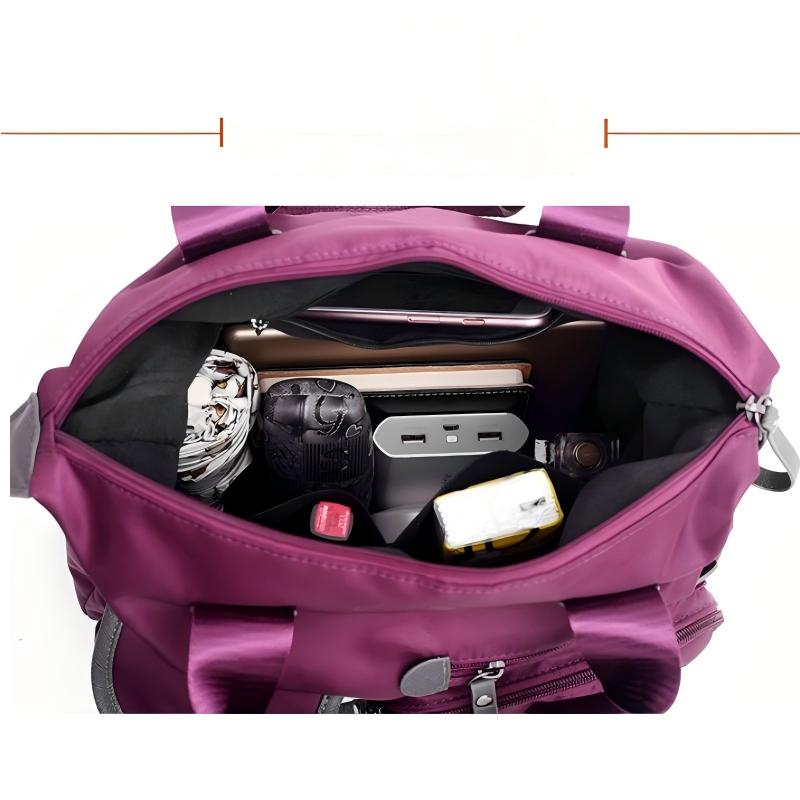 👜48 % RABATT PÅ BEGRENSET SALG! Vanntett Oxford-veske med stor kapasitet for kvinner, veske med flere lommer og 3 bæremåter, crossbody-skulderveske for daglige reiser, jobb og shopping