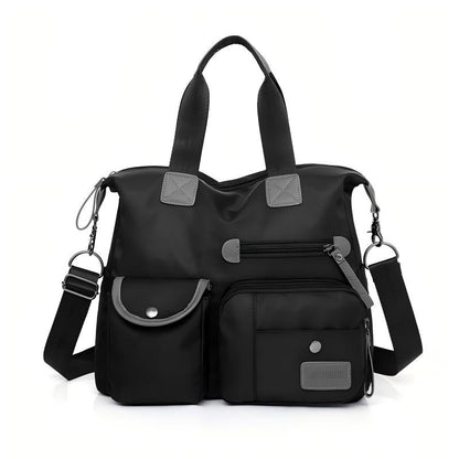 👜48 % RABATT PÅ BEGRENSET SALG! Vanntett Oxford-veske med stor kapasitet for kvinner, veske med flere lommer og 3 bæremåter, crossbody-skulderveske for daglige reiser, jobb og shopping