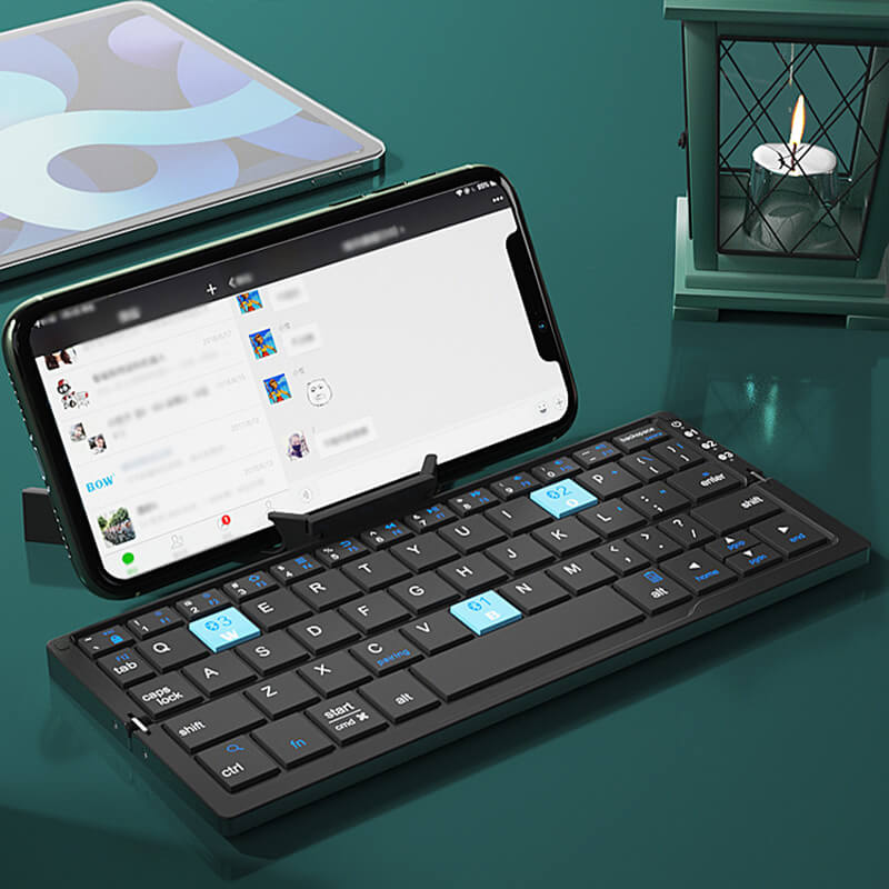 Minihopfällbart tangentbord för telefon/surfplatta/bärbar dator