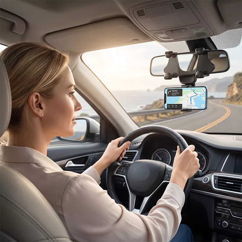 📢📢50 % RABATT!! ⏰Telefonholder til bakspeilet i bilen