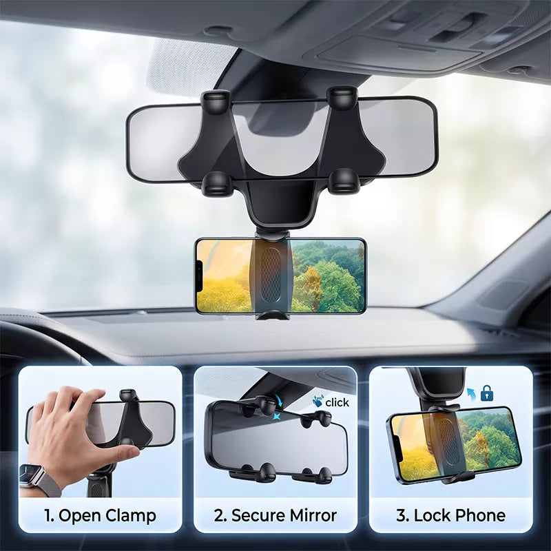 📢📢50 % RABATT!! ⏰Telefonholder til bakspeilet i bilen