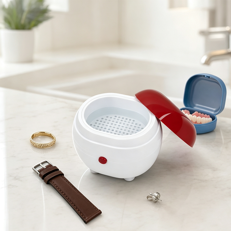 💍✨ Mini smykkerenser – kompakt med ett trykk, perfekt for ringer og proteser!