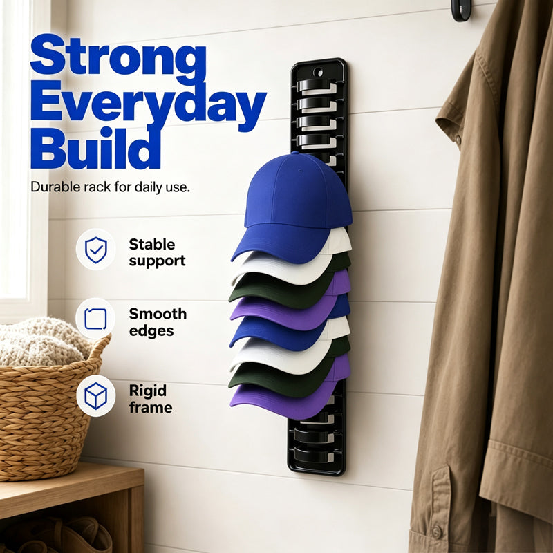 🎩 Plassbesparende Hattorganiserer – Hold Hattesamlingen Ryddig & Beskyttet! ✨ Stables & Henger – Perfekt for Garderober & Ganger. 🧼 Støvbeskyttet Design – Kjøp 3 for 10% Ekstra Rabatt! 🏠