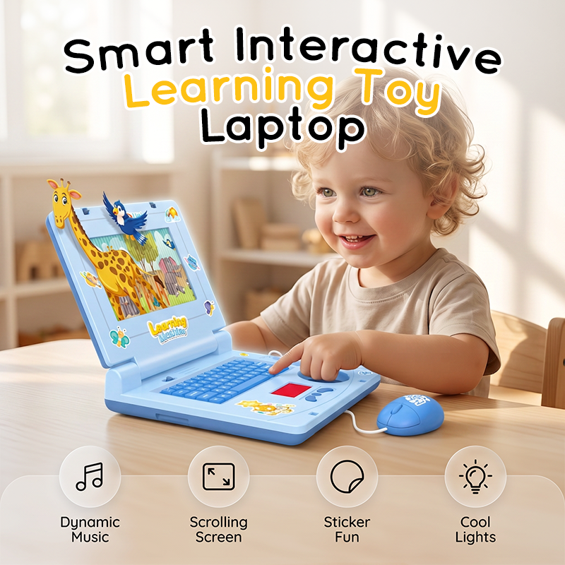 💻 Interaktivt Simuleringsleketøy – Bærbar PC-form med Lys & Lyd! ✨ Lærerik & Morsom – Perfekt for Barns Fantasi & Utvikling. 🎵 3+ År – Kjøp 3 for 10% Ekstra Rabatt! 🧸