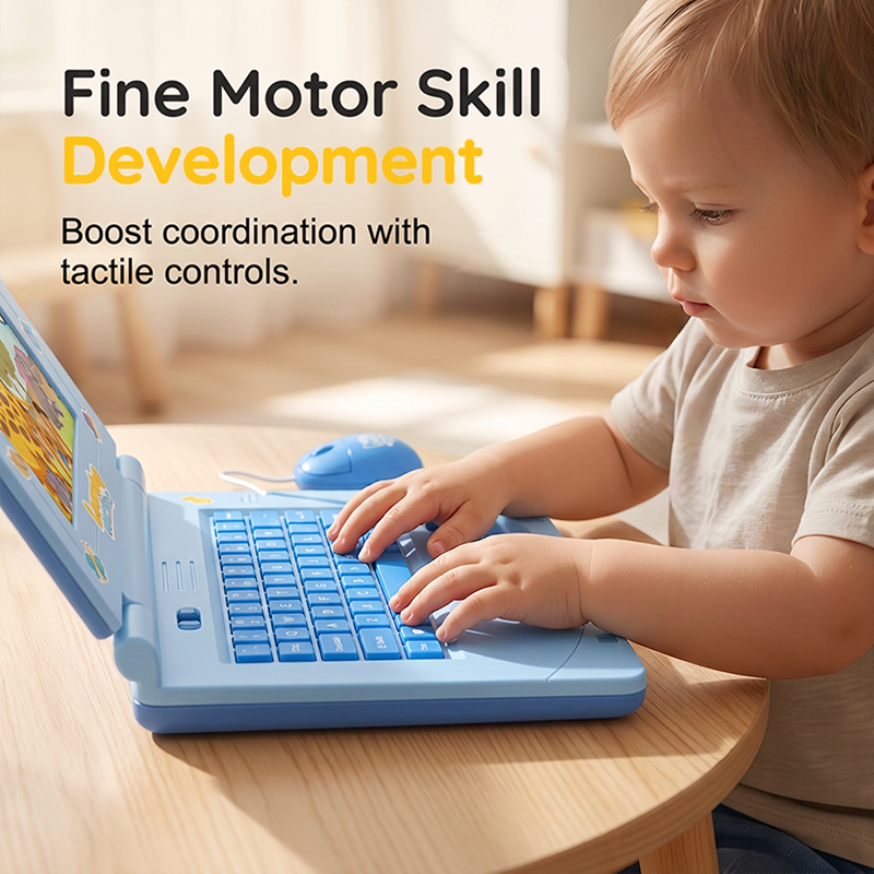 💻 Interaktivt Simuleringsleketøy – Bærbar PC-form med Lys & Lyd! ✨ Lærerik & Morsom – Perfekt for Barns Fantasi & Utvikling. 🎵 3+ År – Kjøp 3 for 10% Ekstra Rabatt! 🧸