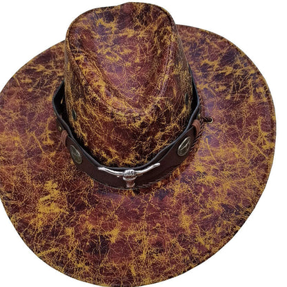 Ny ankomst✨🤠 Premium cowboyhatt med solid brem – Klassisk westernstil for solfylte eventyr