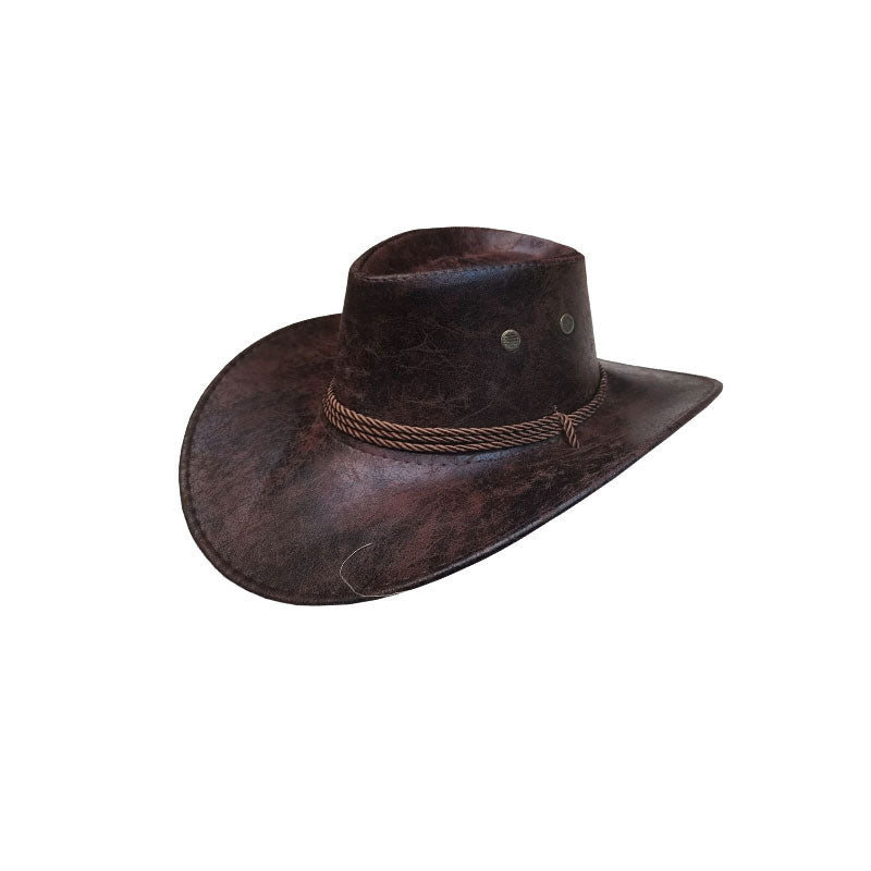 Ny ankomst✨🤠 Premium cowboyhatt med solid brem – Klassisk westernstil for solfylte eventyr