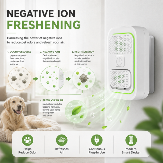 Mini plug-in negativ ion luftrenser