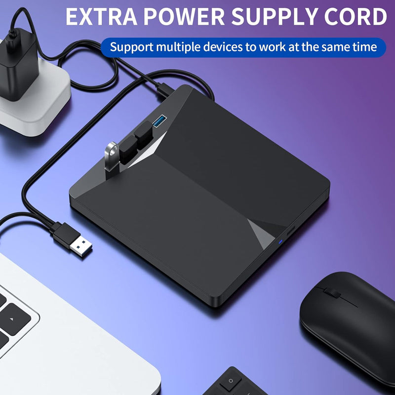7-i-1 USB 3.0 Type-C ekstern DVD-stasjon
