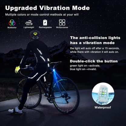 🚁 Strobelykt med 8 farger – trådløs, kompakt og kraftig. USB-lading, vanntett plugg, fjernstyring – ideell til RC-biler, båter, sykler og friluftsliv! ✨🔋