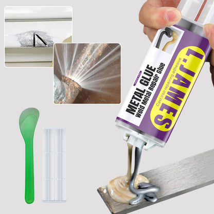 🛠️ 48 % RABATT NÅ! Metalllim – sveiselim til metallreparasjoner – epoksy med høy styrke – erstatter sveising – vanntett, korrosjonsbestandig og bearbeidbar – perfekt for eksosrør, dører og metallrør 🔧✨