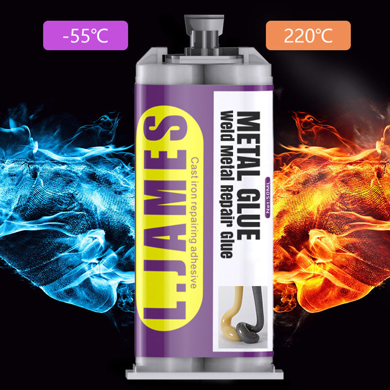 🛠️ 48 % RABATT NÅ! Metalllim – sveiselim til metallreparasjoner – epoksy med høy styrke – erstatter sveising – vanntett, korrosjonsbestandig og bearbeidbar – perfekt for eksosrør, dører og metallrør 🔧✨
