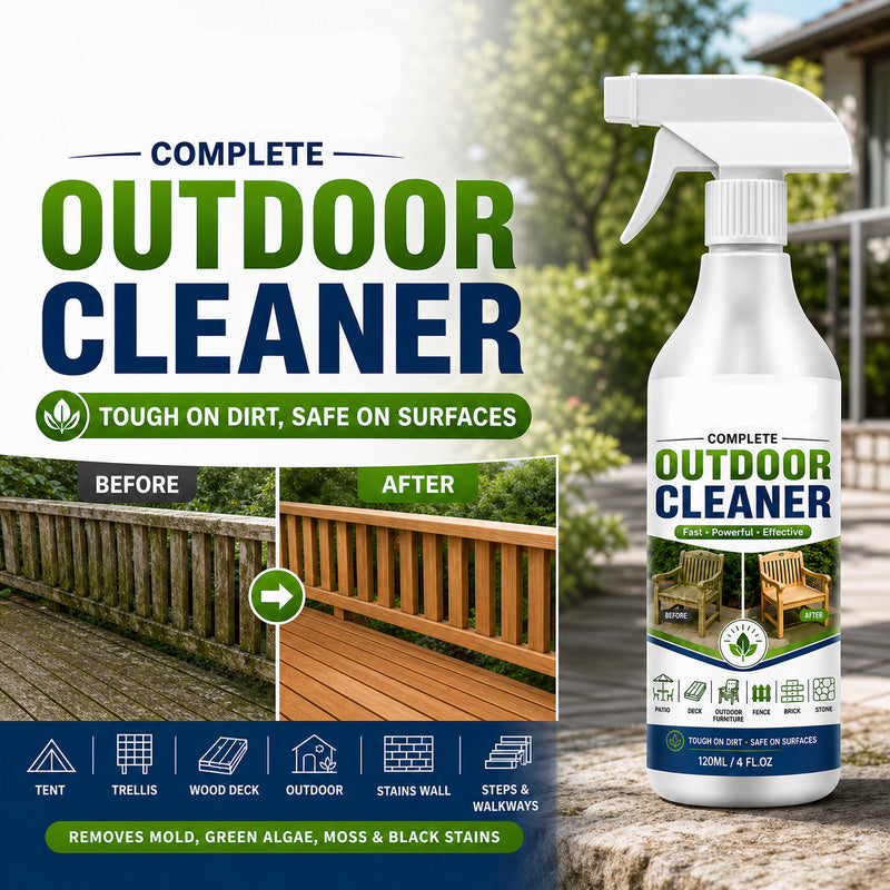 🌿Buy 2 Get 1 Free✨Outdoor Surface Cleaner Spray, Fast Acting Stain Remover for Patio, Wooden Furniture & Outdoor Surfaces