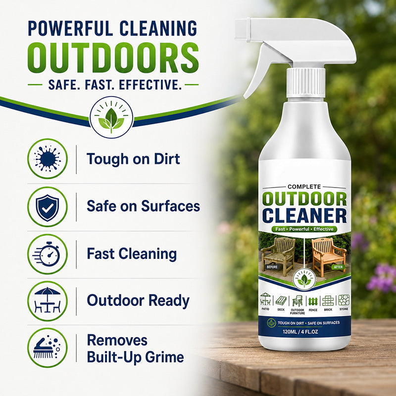 🌿Buy 2 Get 1 Free✨Outdoor Surface Cleaner Spray, Fast Acting Stain Remover for Patio, Wooden Furniture & Outdoor Surfaces
