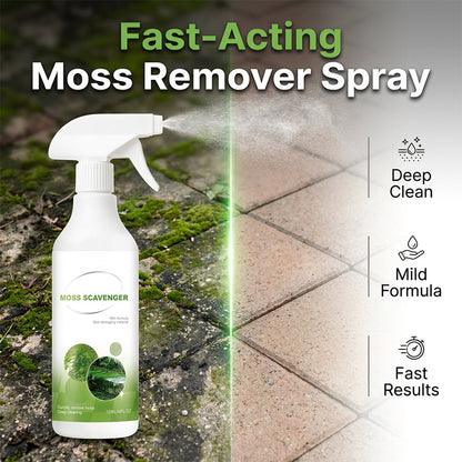 Spray for fjerning av mose og alger utendørs
