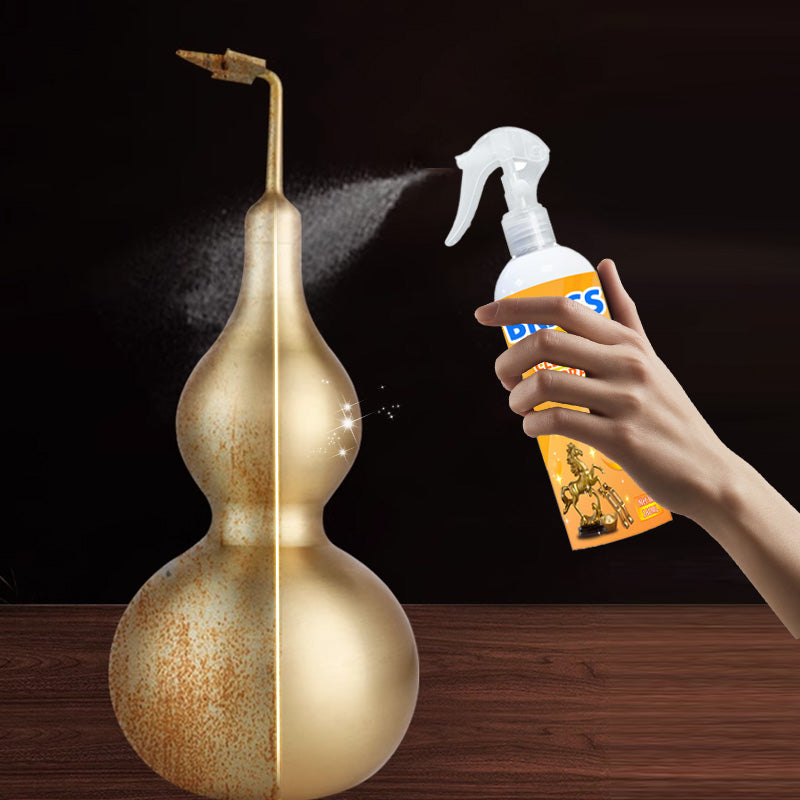 Øyeblikkelig polerings- og rengjøringsspray for messing