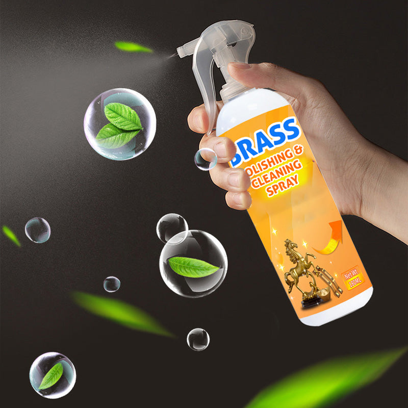 Øyeblikkelig polerings- og rengjøringsspray for messing