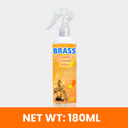 Øyeblikkelig polerings- og rengjøringsspray for messing