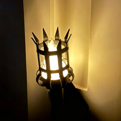 Middelaldersk fakkelvegglampe Vintage flammeeffekt vegglampe