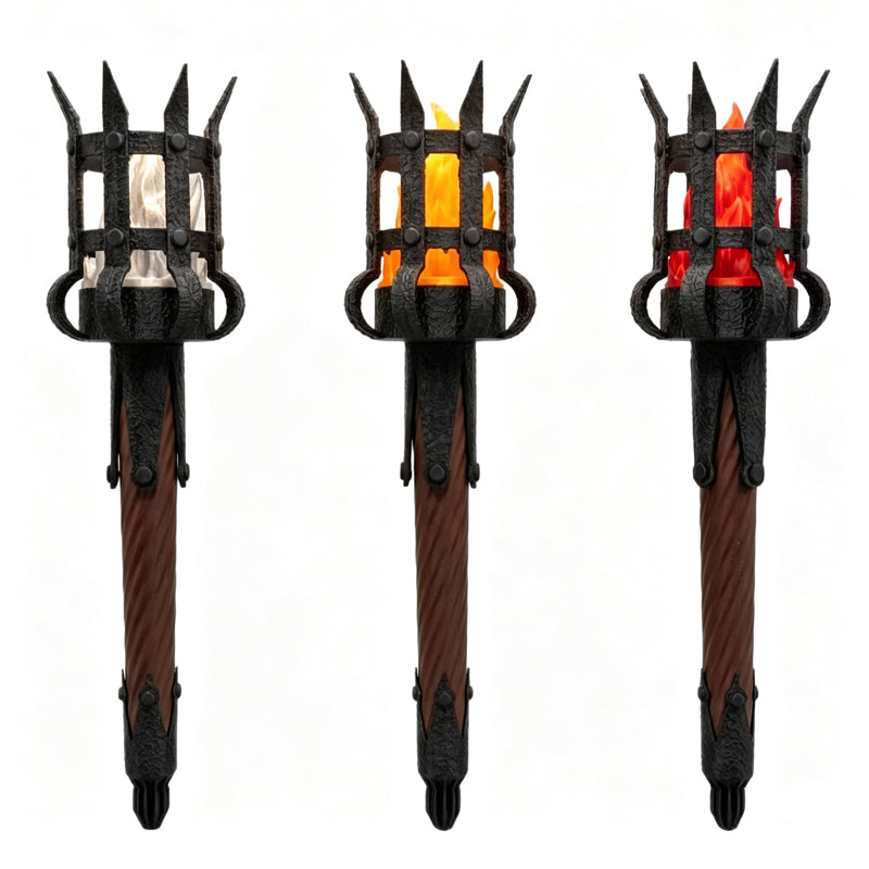 Middelaldersk fakkelvegglampe Vintage flammeeffekt vegglampe