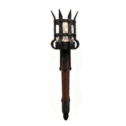 Middelaldersk fakkelvegglampe Vintage flammeeffekt vegglampe
