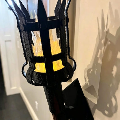 Middelaldersk fakkelvegglampe Vintage flammeeffekt vegglampe