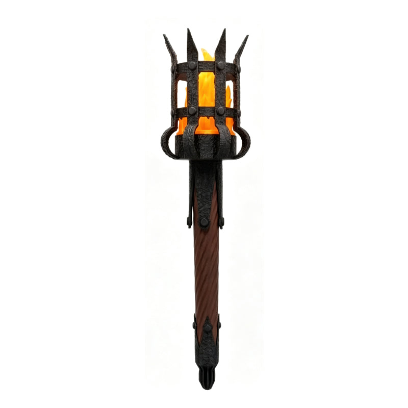 Middelaldersk fakkelvegglampe Vintage flammeeffekt vegglampe