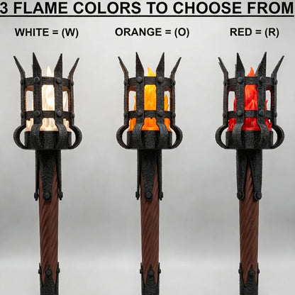 Middelaldersk fakkelvegglampe Vintage flammeeffekt vegglampe