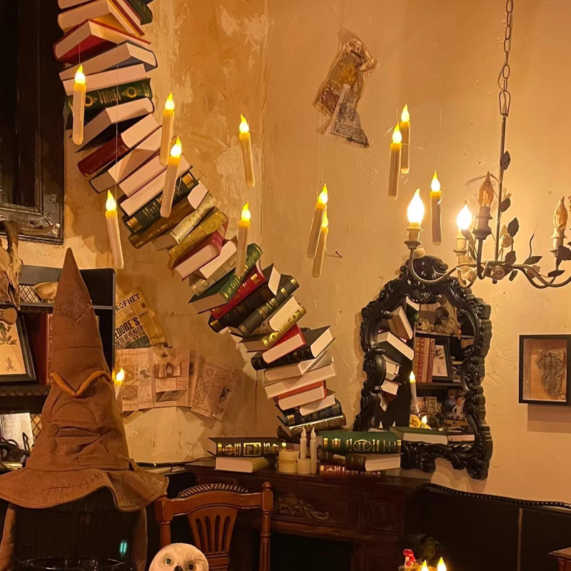 Halloween Tryllestav Fjernstyrte Flytende LED Stearinlys