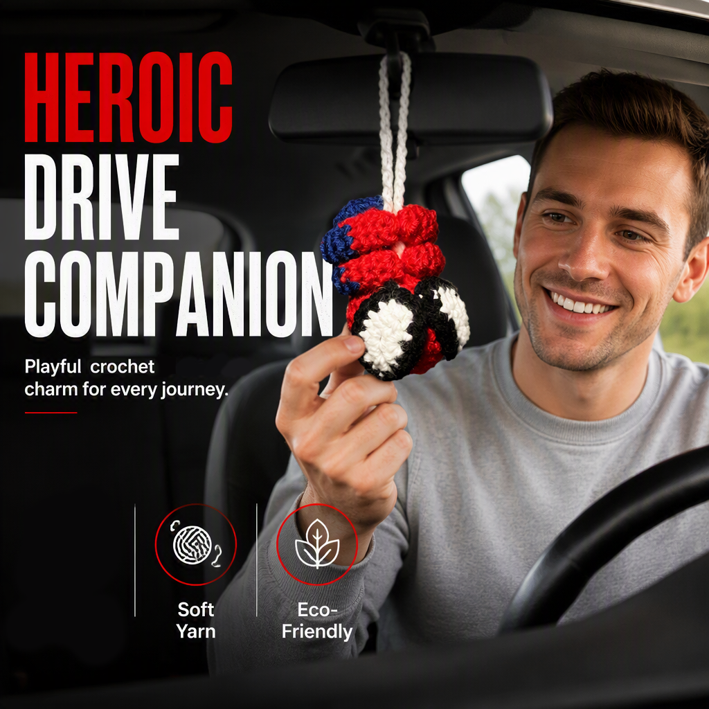 ⏳Limited-time 50% off⏰Crochet Spider Car Hanger Ornament🕷️🕸️