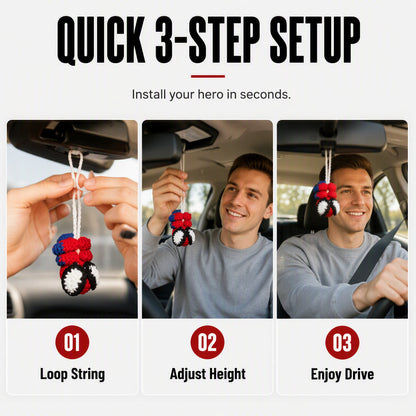 ⏳Limited-time 50% off⏰Crochet Spider Car Hanger Ornament🕷️🕸️
