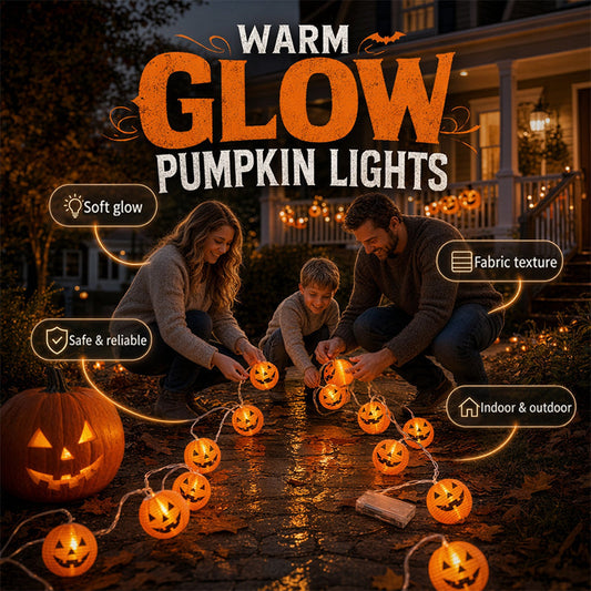 🎃 Tidlig Halloween-tilbud – 48 % RABATT | Gresskarlyslenker for koselig festdekor og varm atmosfære ✨