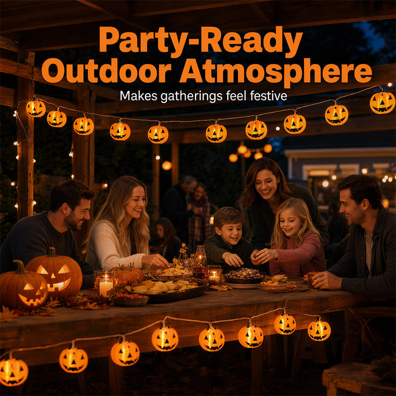 🎃 Early Halloween Offer – 50% OFF | Pumpkin String Lights for Cozy Party Decor & Warm Ambiance ✨