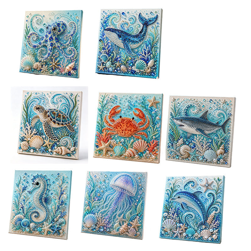 Creative Ocean Life – Malingsett med kunstige perler til gjør-det-selv-prosjekter