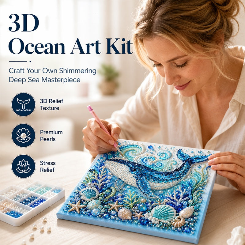 Creative Ocean Life – Malingsett med kunstige perler til gjør-det-selv-prosjekter