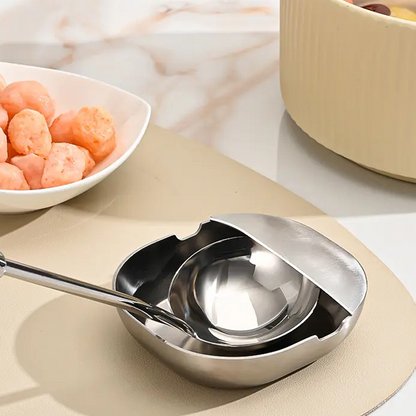 ⏰🔥BEGRENSET TID: bare 159 kr!🍴Skjeholder i rustfritt stål for kjøkkenbenken