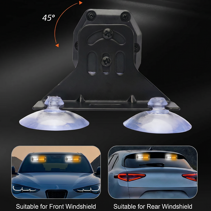 💡 50 % RABATT NÅ! 🚨 LED-strobelysbjelke – Høy synlighet, 18 blinkmønstre og sugekoppfeste – For utryknings- og arbeidskjøretøy ⚠️