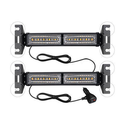 💡 50 % RABATT NÅ! 🚨 LED-strobelysbjelke – Høy synlighet, 18 blinkmønstre og sugekoppfeste – For utryknings- og arbeidskjøretøy ⚠️