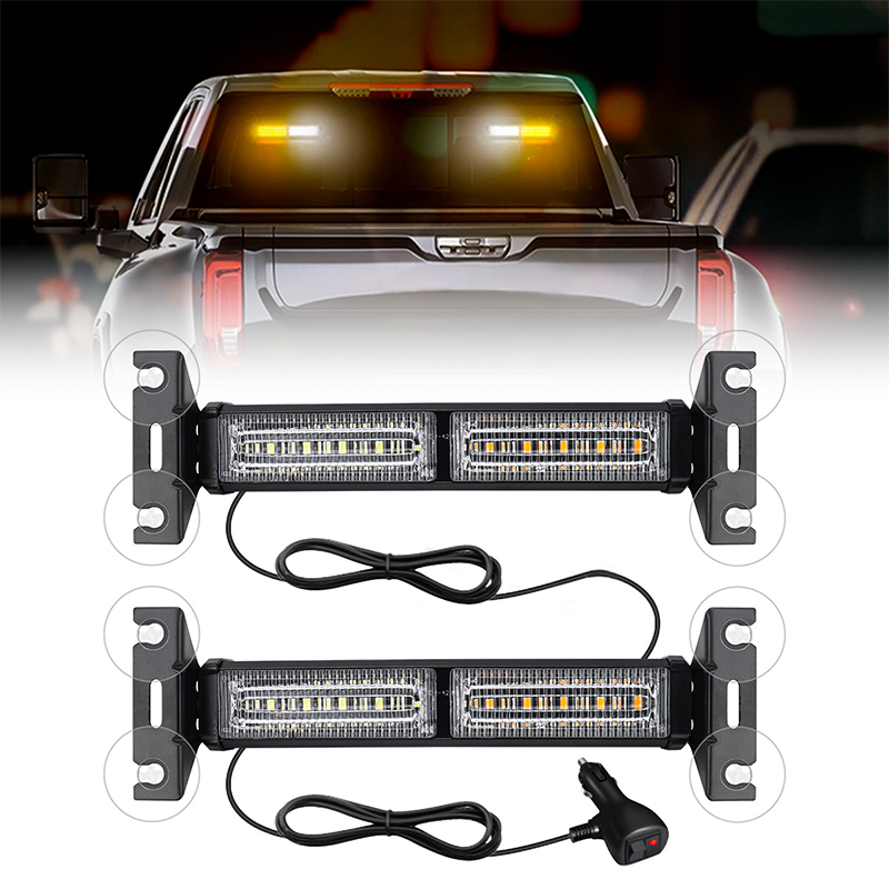 💡 50 % RABATT NÅ! 🚨 LED-strobelysbjelke – Høy synlighet, 18 blinkmønstre og sugekoppfeste – For utryknings- og arbeidskjøretøy ⚠️