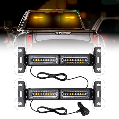 💡 50 % RABATT NÅ! 🚨 LED-strobelysbjelke – Høy synlighet, 18 blinkmønstre og sugekoppfeste – For utryknings- og arbeidskjøretøy ⚠️